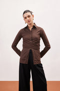 COCOA WRAP SHIRT