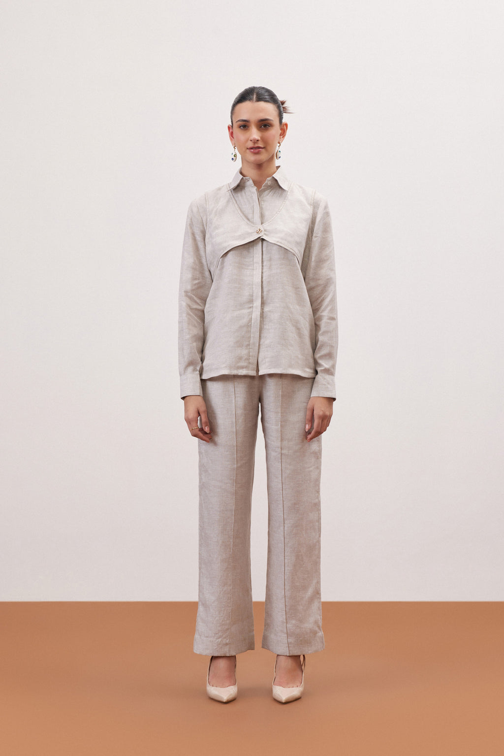 LINEN ROOTED CO-ORD SET