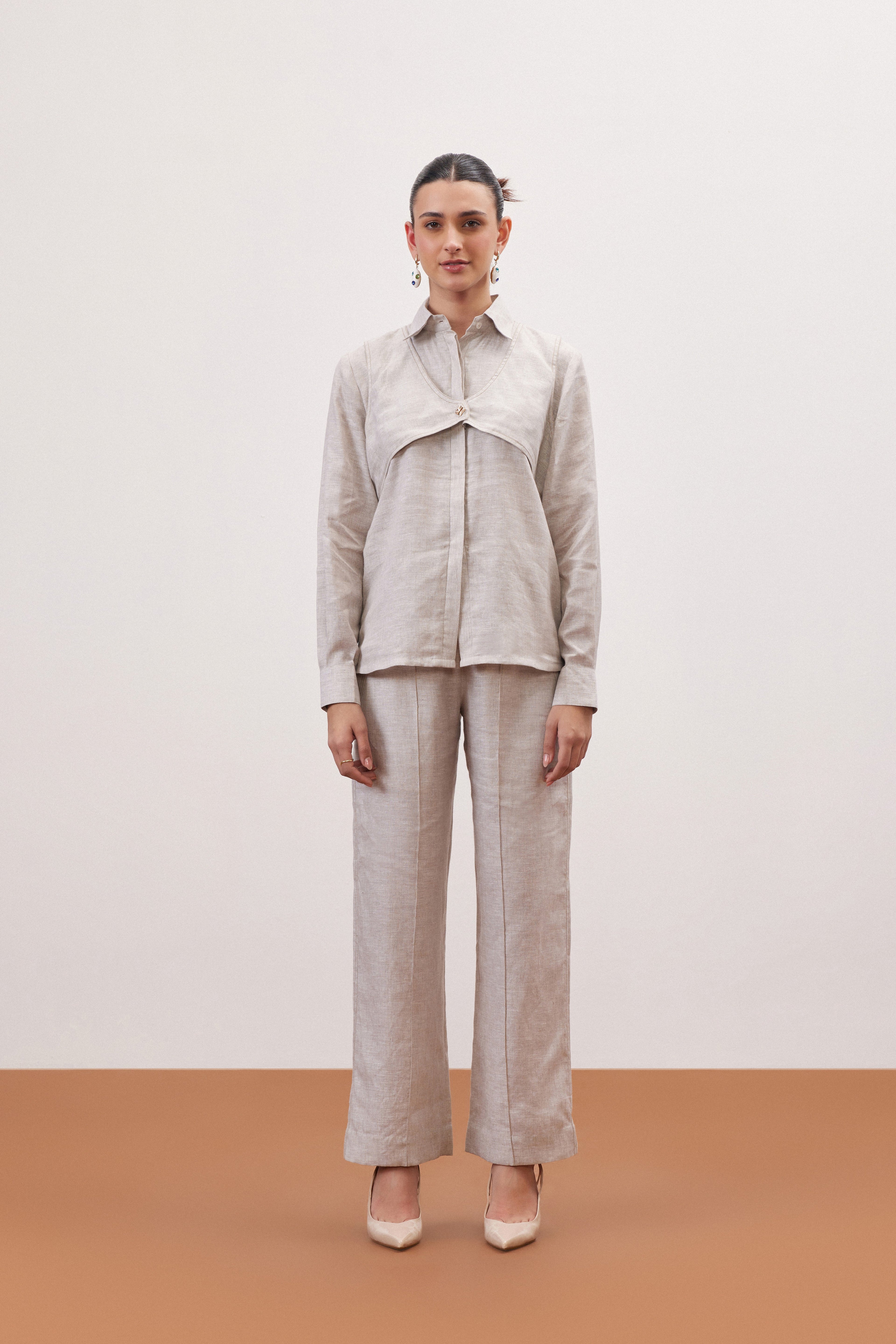 LINEN ROOTED CO-ORD SET