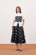 POLKA SHIRT AND SKIRT DRESS