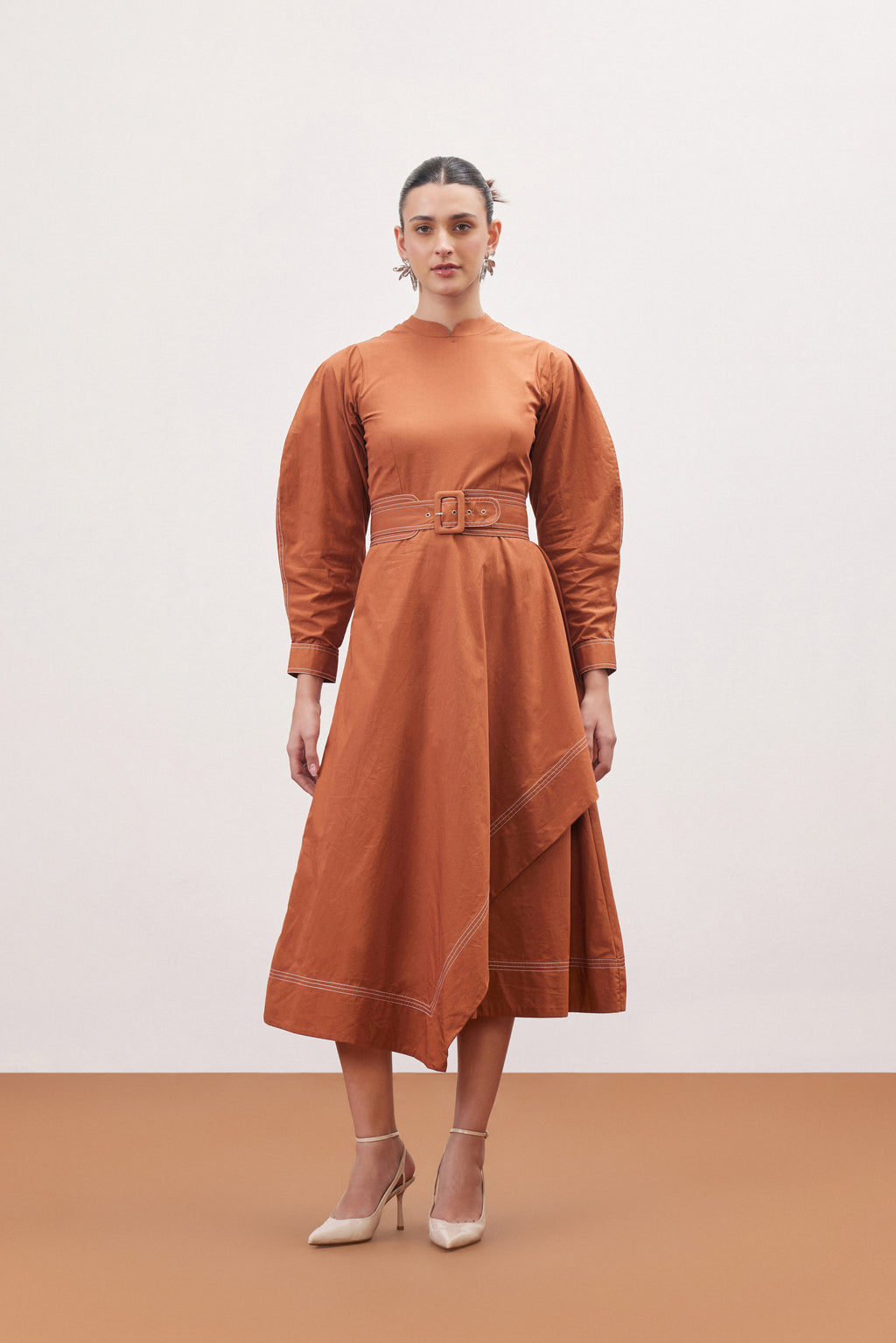 RUST MARIGOLD DRESS