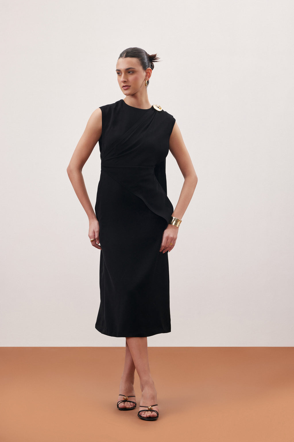 IRIS BLACK DRESS