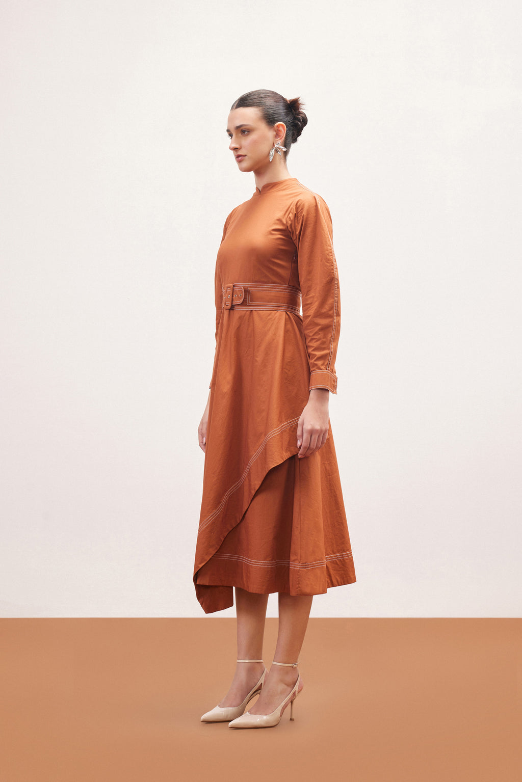 RUST MARIGOLD DRESS