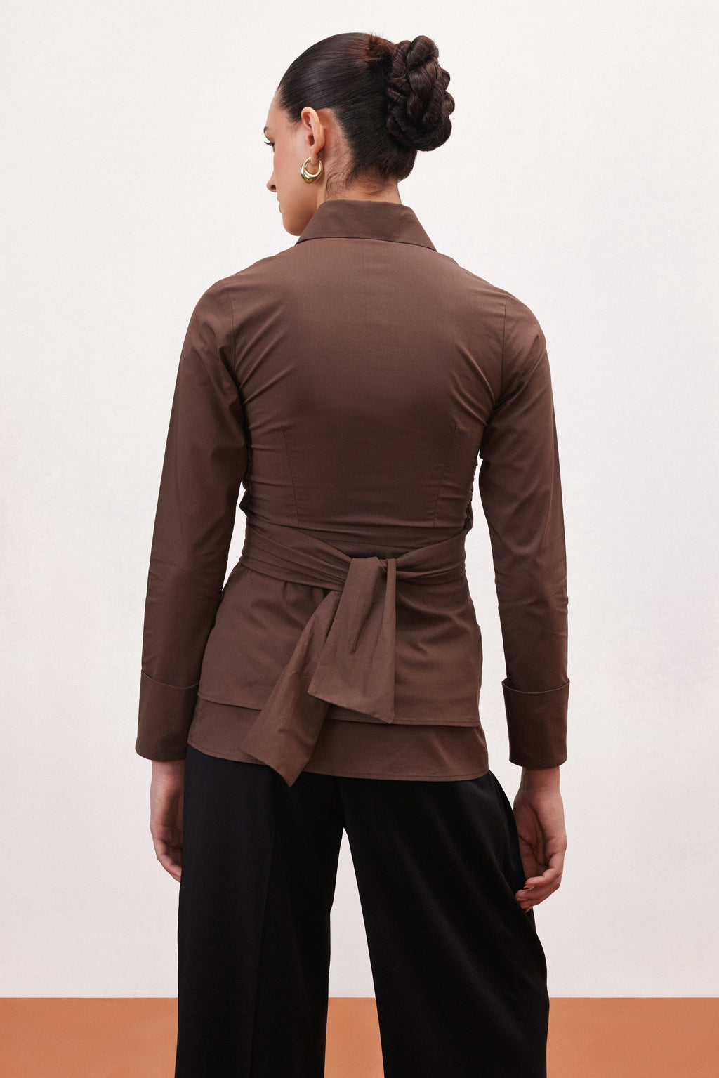 COCOA WRAP SHIRT