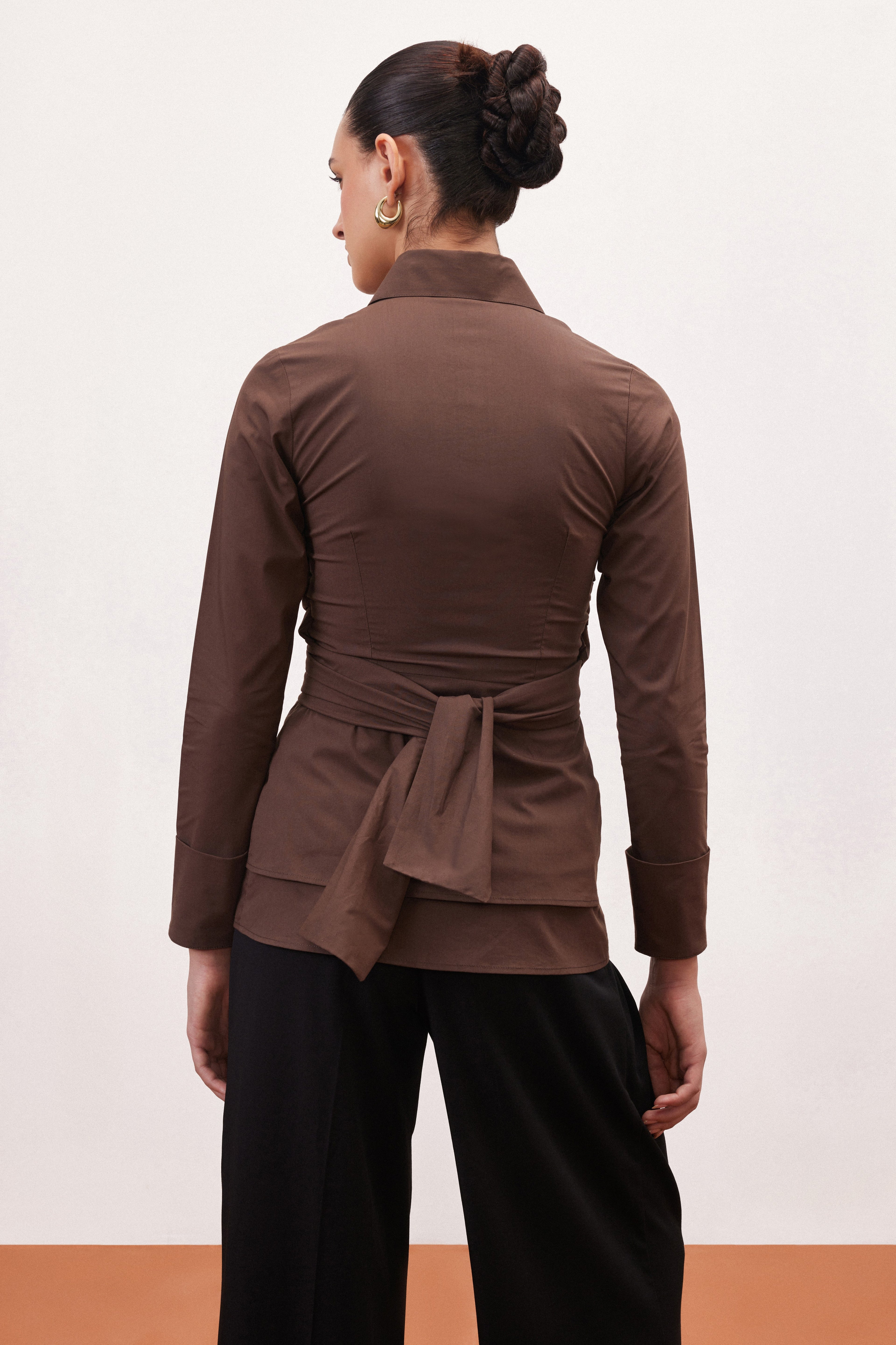 COCOA WRAP SHIRT