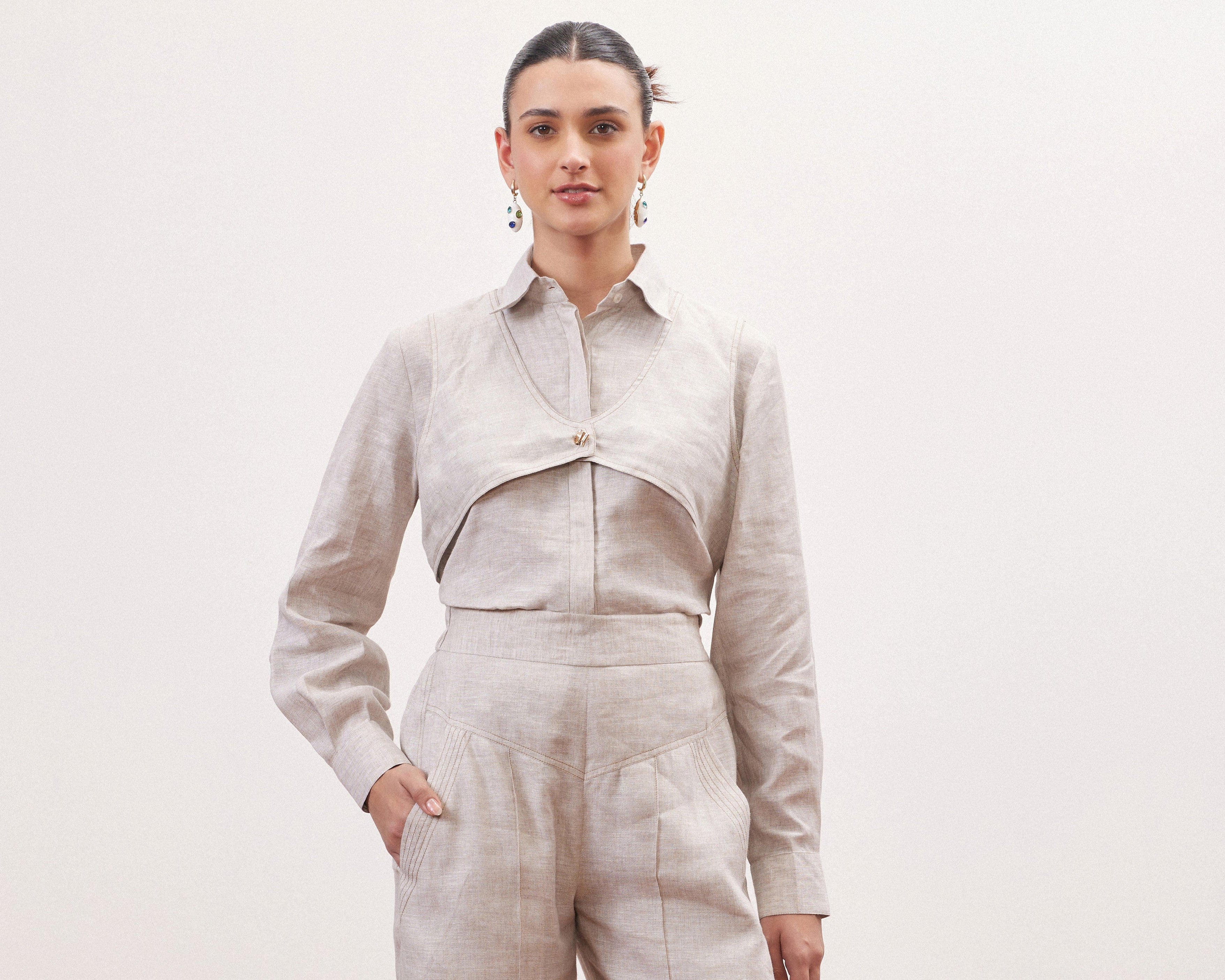 LINEN ROOTED SHIRT ONLY