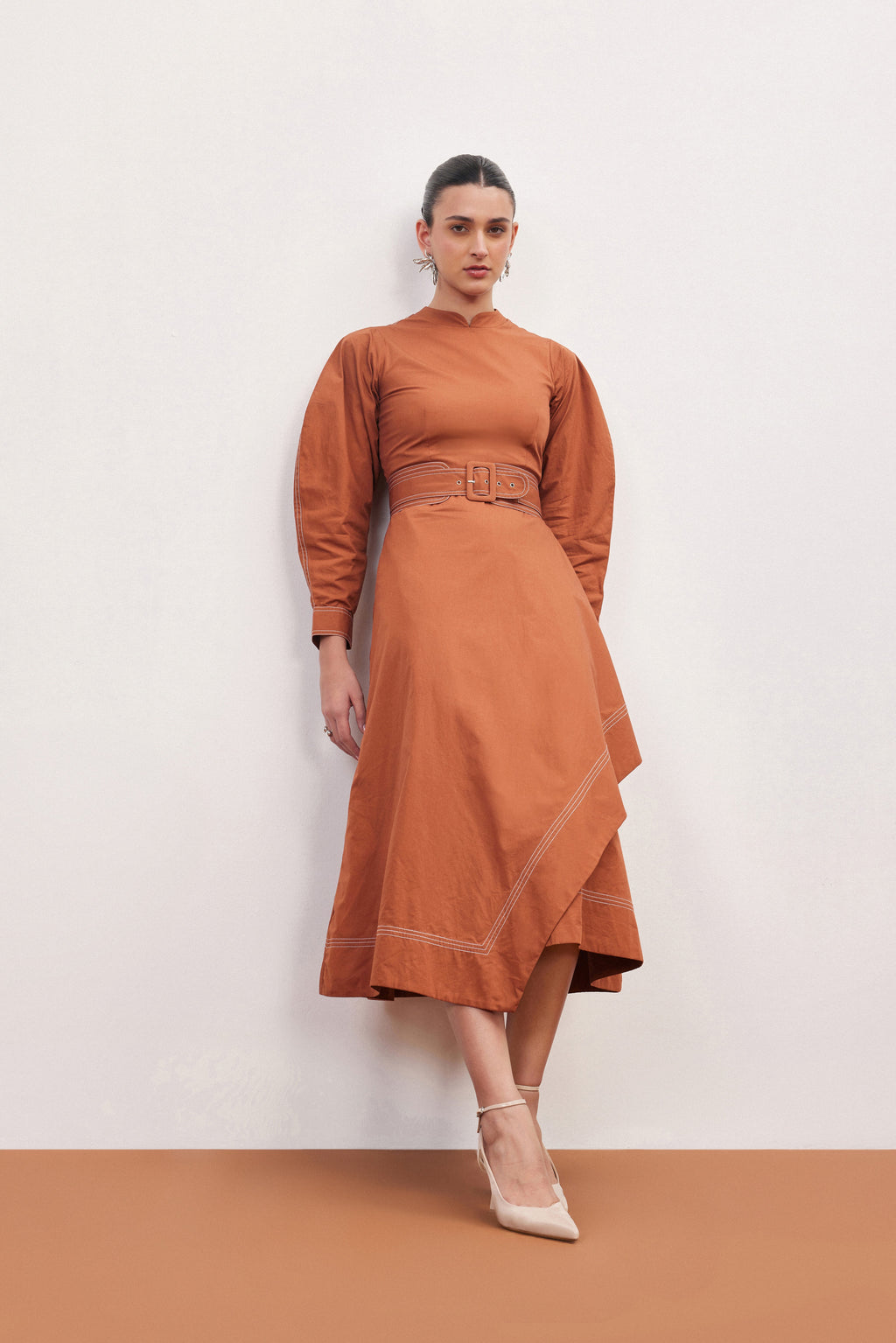 RUST MARIGOLD DRESS