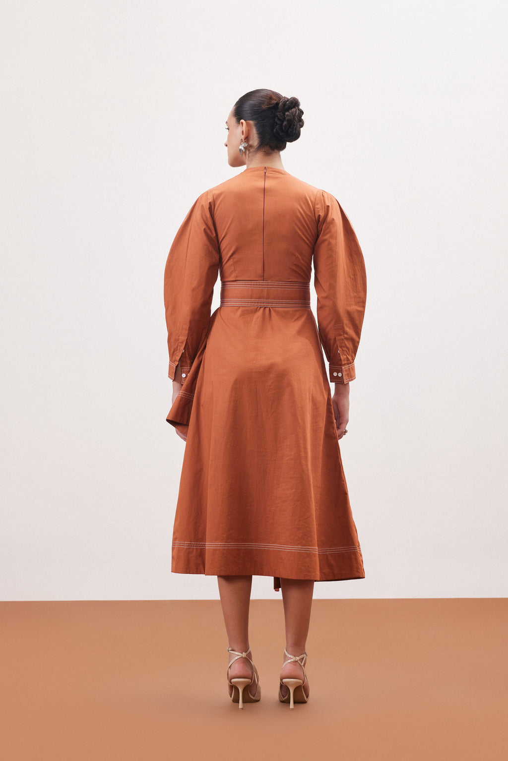RUST MARIGOLD DRESS
