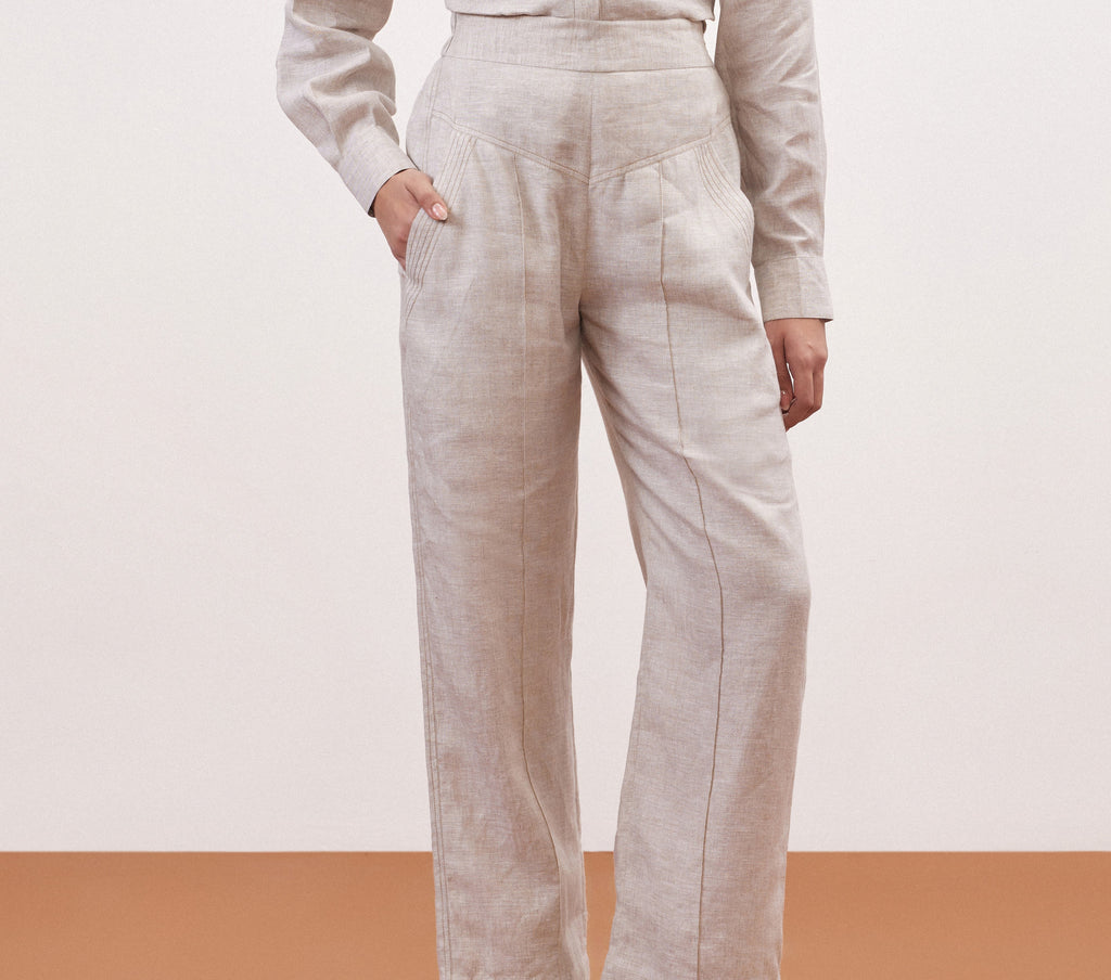 LINEN ROOTED CO-ORD SET