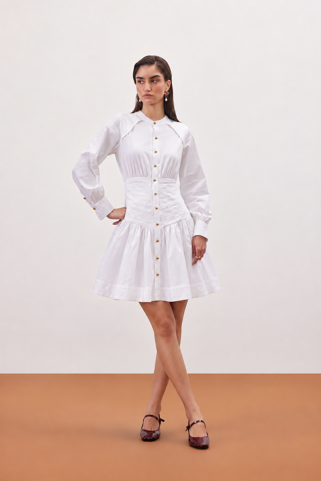 WHITE ORCHID DRESS